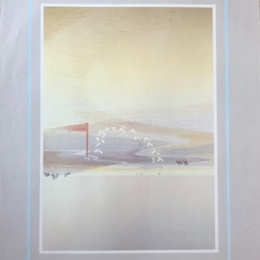 “Coast Riders” Art Print – 22x28 Coastal Landscape with Riders & Birds -Wall Art